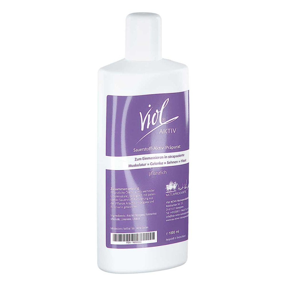 Das Produktfoto zeigt Viol Aktiv Öl (1000 ml) PZN 10253268