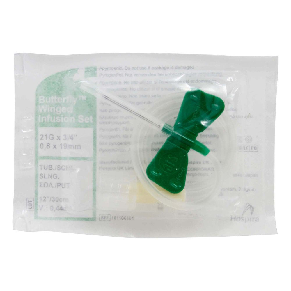 Das Produktfoto zeigt Butterfly Infusionszubehör 21 G (1 stk) PZN 10257958