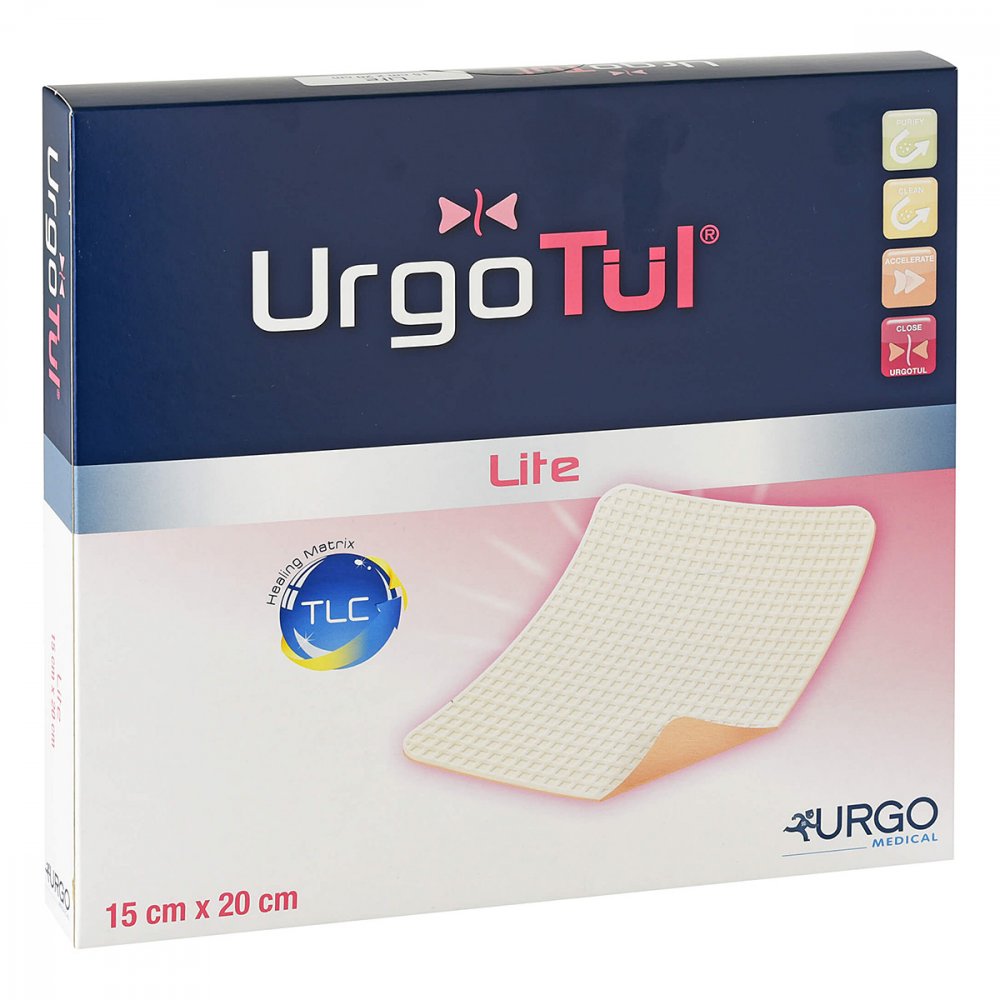 Das Produktfoto zeigt Urgotül Lite 15x20 Cm Verband (5 stk) PZN 10261836