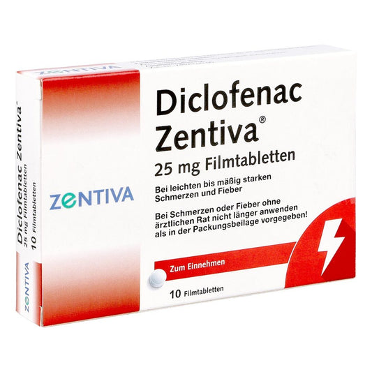 Diclofenac Zentiva 25 Mg Filmtabletten (20 stk)