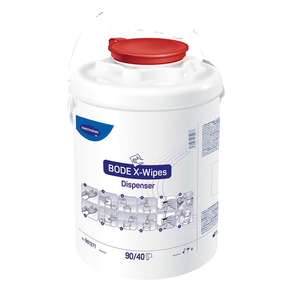 Das Produktfoto zeigt Bode X-Wipes Tuchspender Rot (1 stk) PZN 10273957