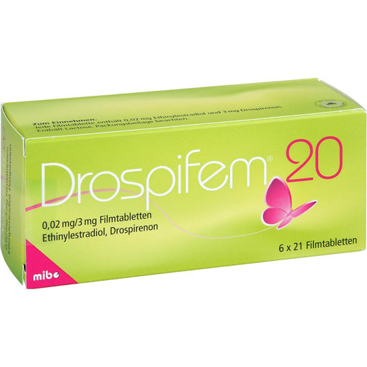 Drospifem 20 0,02 Mg/3 Mg Filmtabletten (6X21 stk)