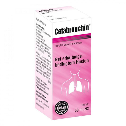 Das Produktfoto zeigt Cefabronchin Tropfen Zum Einnehmen (50 ml) PZN 10298549