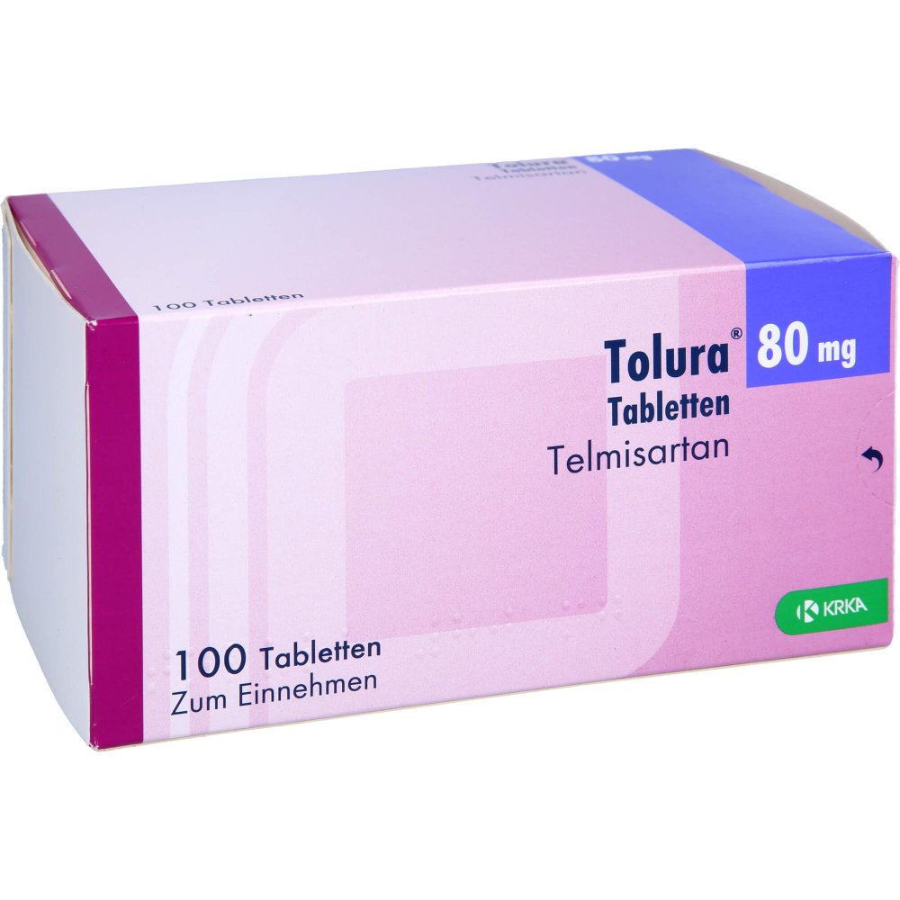 Das Produktfoto zeigt Tolura 80 Mg Tabletten (100 stk) PZN 10300080