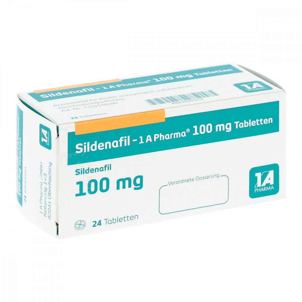 Sildenafil-1a Pharma 100 Mg Tabletten (24 stk)