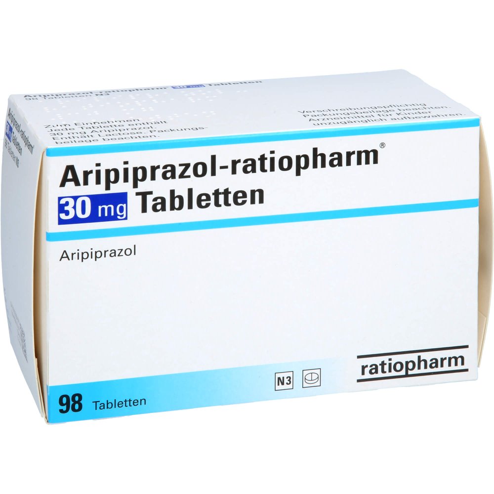 Aripiprazol-Ratiopharm 30 Mg Tabletten (98 stk)