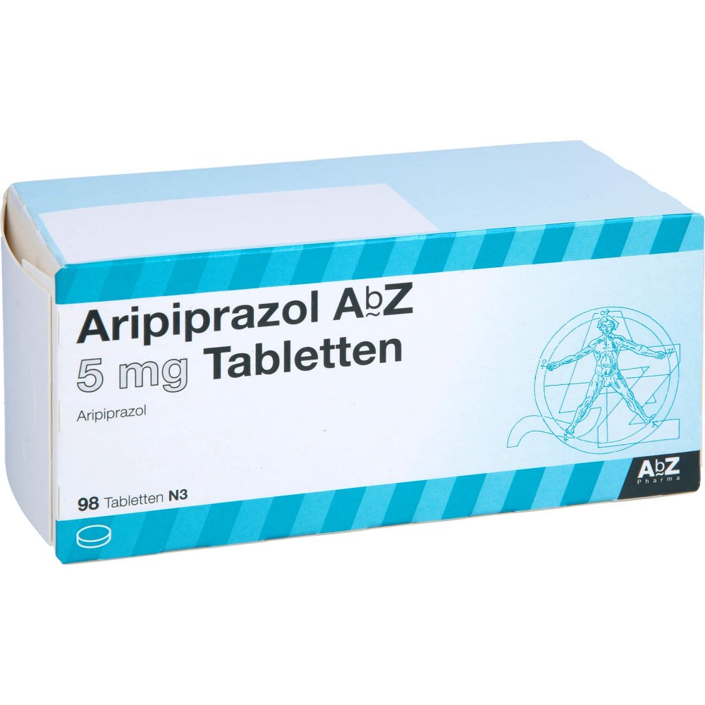 Das Produktfoto zeigt Aripiprazol Abz 5 Mg Tabletten (98 stk) PZN 10317784