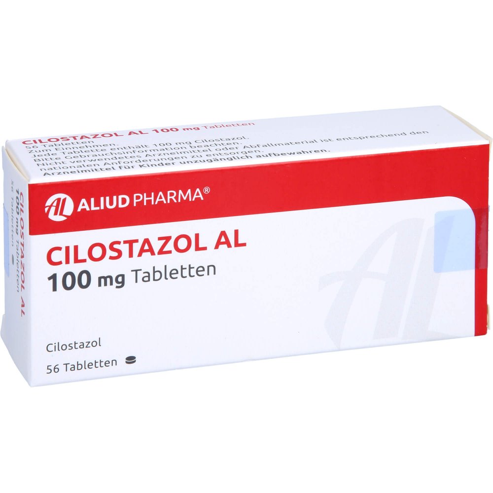 Das Produktfoto zeigt Cilostazol Al 100 Mg Tabletten (56 stk) PZN 10320711