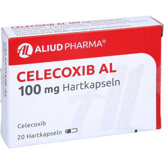 Das Produktfoto zeigt Celecoxib Al 100 Mg Hartkapseln (20 stk) PZN 10320734