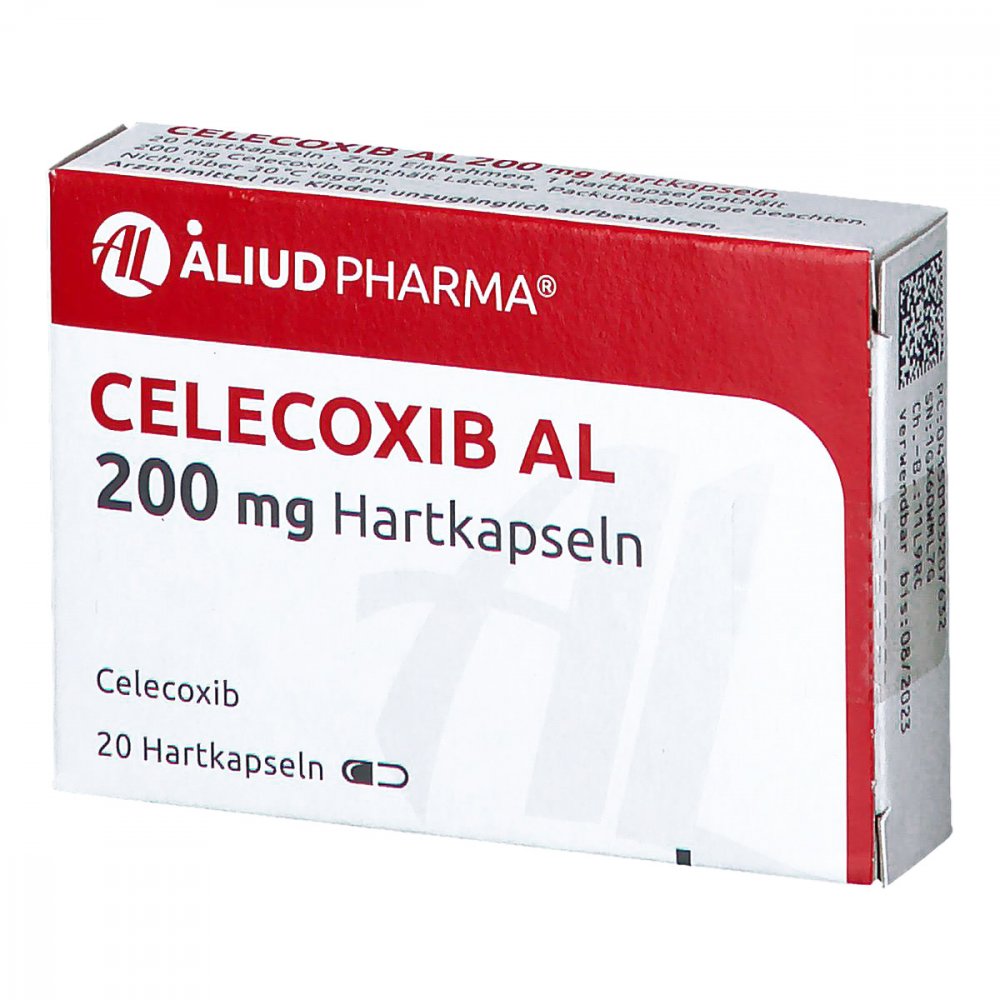 Das Produktfoto zeigt Celecoxib Al 200 Mg Hartkapseln (20 stk) PZN 10320763