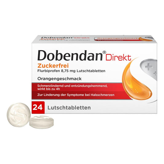 Dobendan Direkt Zuckerfrei Flurbiprofen 8,75mg Lut (24 stk)
