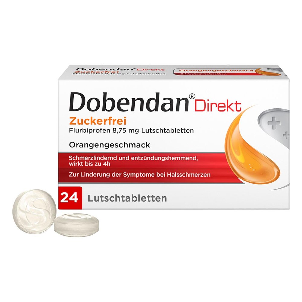 Dobendan Direkt Zuckerfrei Flurbiprofen 8,75mg Lut (24 stk)