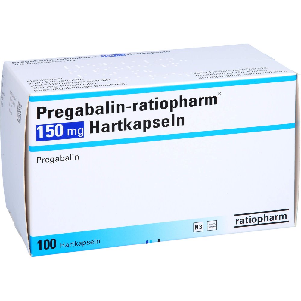 Pregabalin-Ratiopharm 150 Mg Hartkapseln (100 stk)