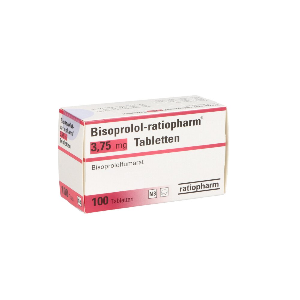 Bisoprolol-Ratiopharm 3,75 Mg Tabletten (100 stk)