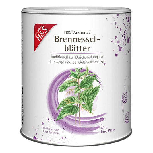 Das Produktfoto zeigt H&S Brennesselblätter Lose (60 g) PZN 10355365
