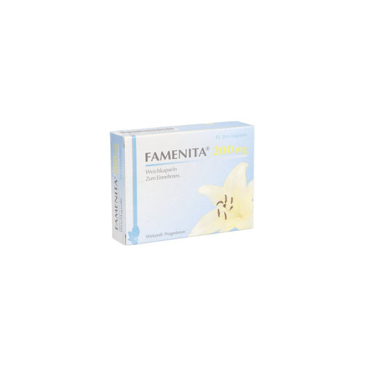 Das Produktfoto zeigt Famenita 200 Mg Weichkapseln (15 stk) PZN 10391757