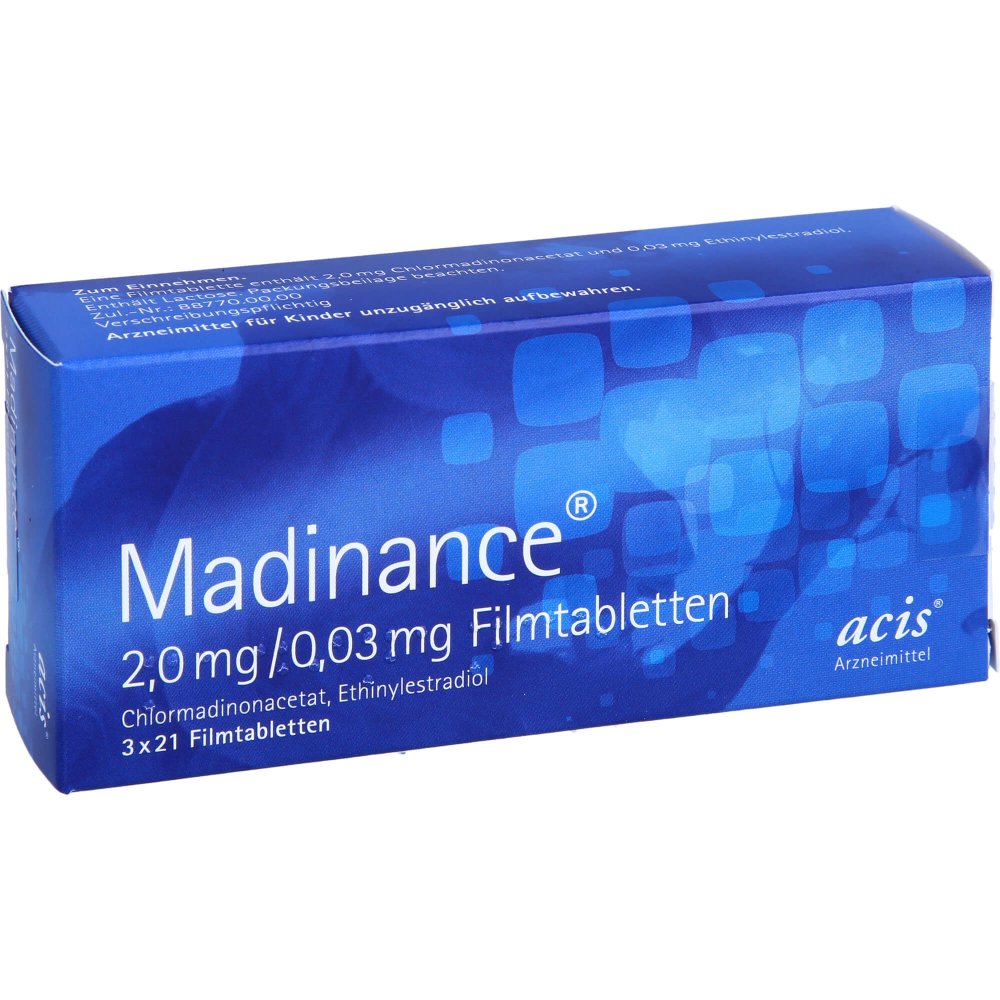 Madinance 2,0 Mg/0,03 Mg Filmtabletten (3X21 stk)