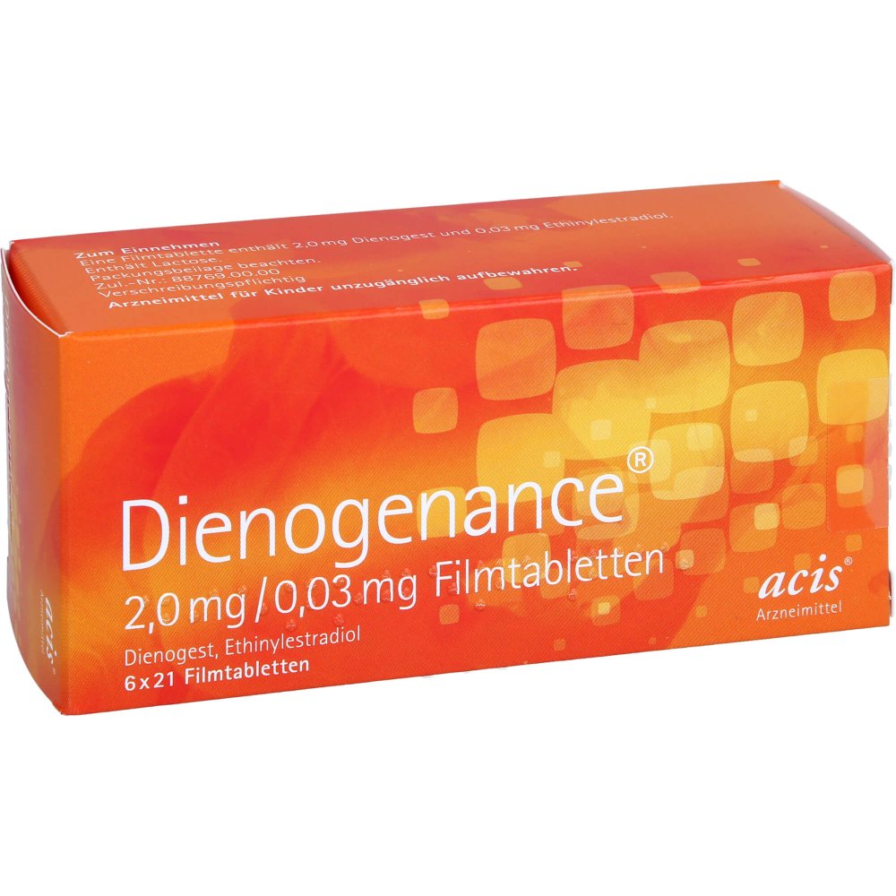 Dienogenance 2,0 Mg/0,03 Mg Filmtabletten (6X21 stk)