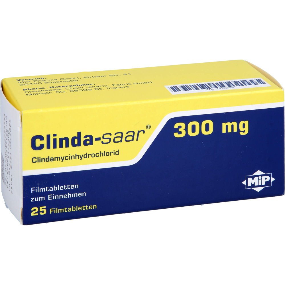 Clinda-Saar 300 Mg Filmtabletten (25 stk)