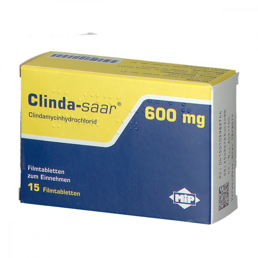 Clinda-Saar 600 Mg Filmtabletten (15 stk)