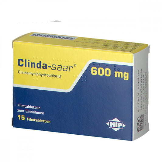 Clinda-Saar 600 Mg Filmtabletten (15 stk)