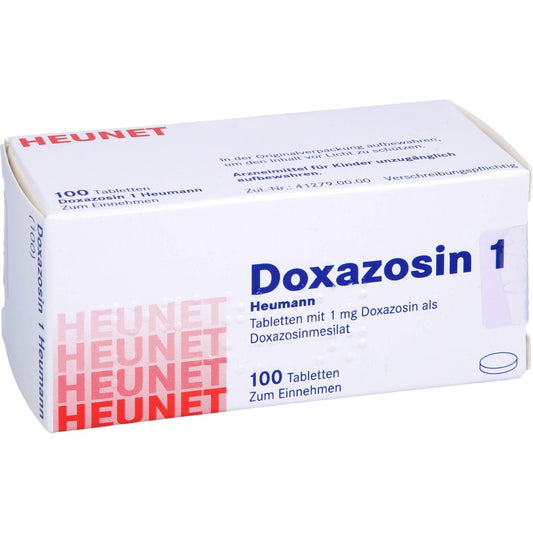 Das Produktfoto zeigt Doxazosin 1 Heumann Tabl.Heunet (100 stk) PZN 10408328