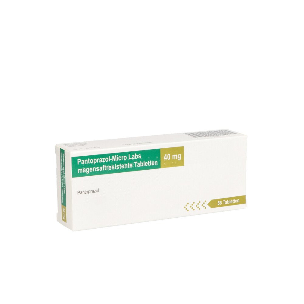 Das Produktfoto zeigt Pantoprazol-Micro Labs 40 Mg Magensaftr.Tabletten (56 stk) PZN 10516756