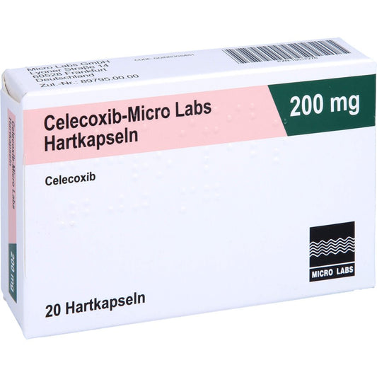 Das Produktfoto zeigt Celecoxib Micro Labs 200 Mg Hartkapseln (20 stk) PZN 10517276