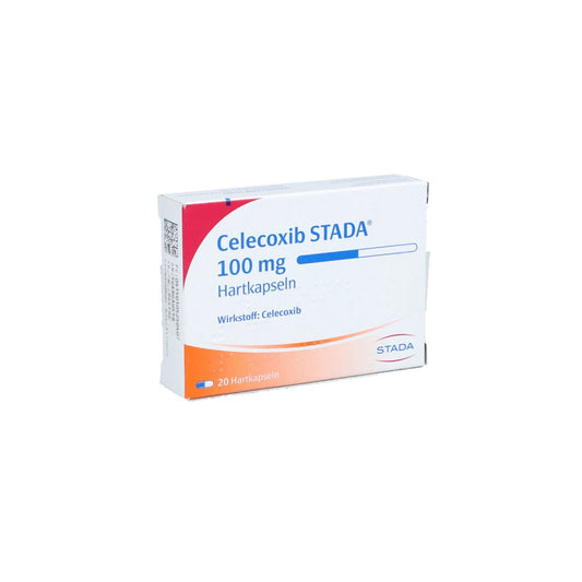 Das Produktfoto zeigt Celecoxib Stada 100 Mg Hartkapseln (20 stk) PZN 10525040