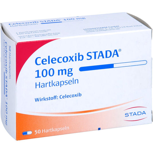 Das Produktfoto zeigt Celecoxib Stada 100 Mg Hartkapseln (50 stk) PZN 10525057