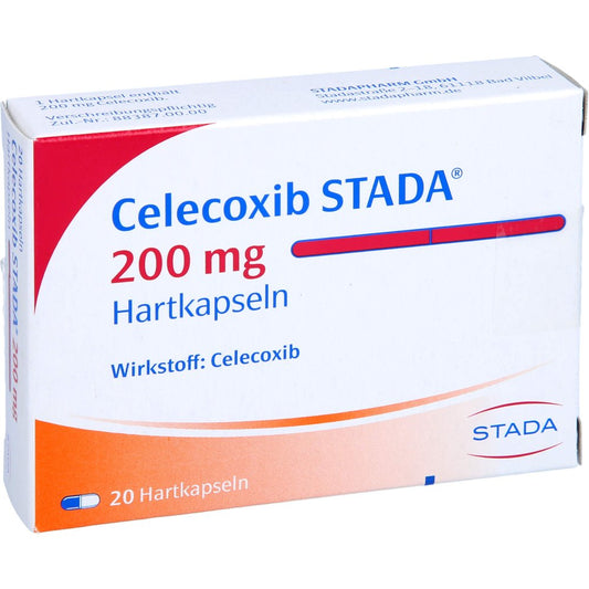 Das Produktfoto zeigt Celecoxib Stada 200 Mg Hartkapseln (20 stk) PZN 10525086