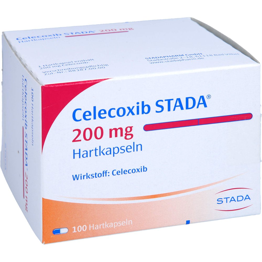 Das Produktfoto zeigt Celecoxib Stada 200 Mg Hartkapseln (100 stk) PZN 10525100