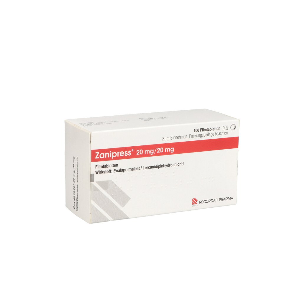 Zanipress 20 Mg/20 Mg Filmtabletten (100 stk)