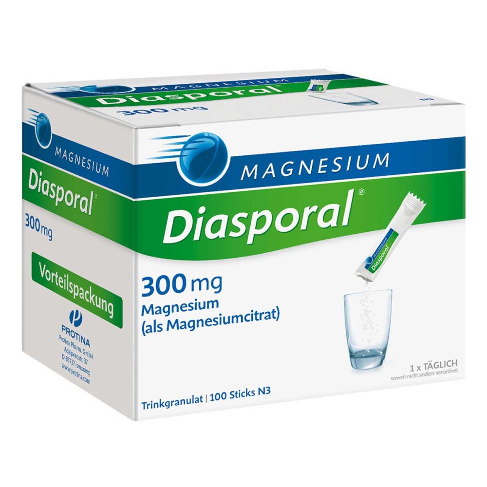 Magnesium Diasporal 300 Mg Granulat (100 stk)
