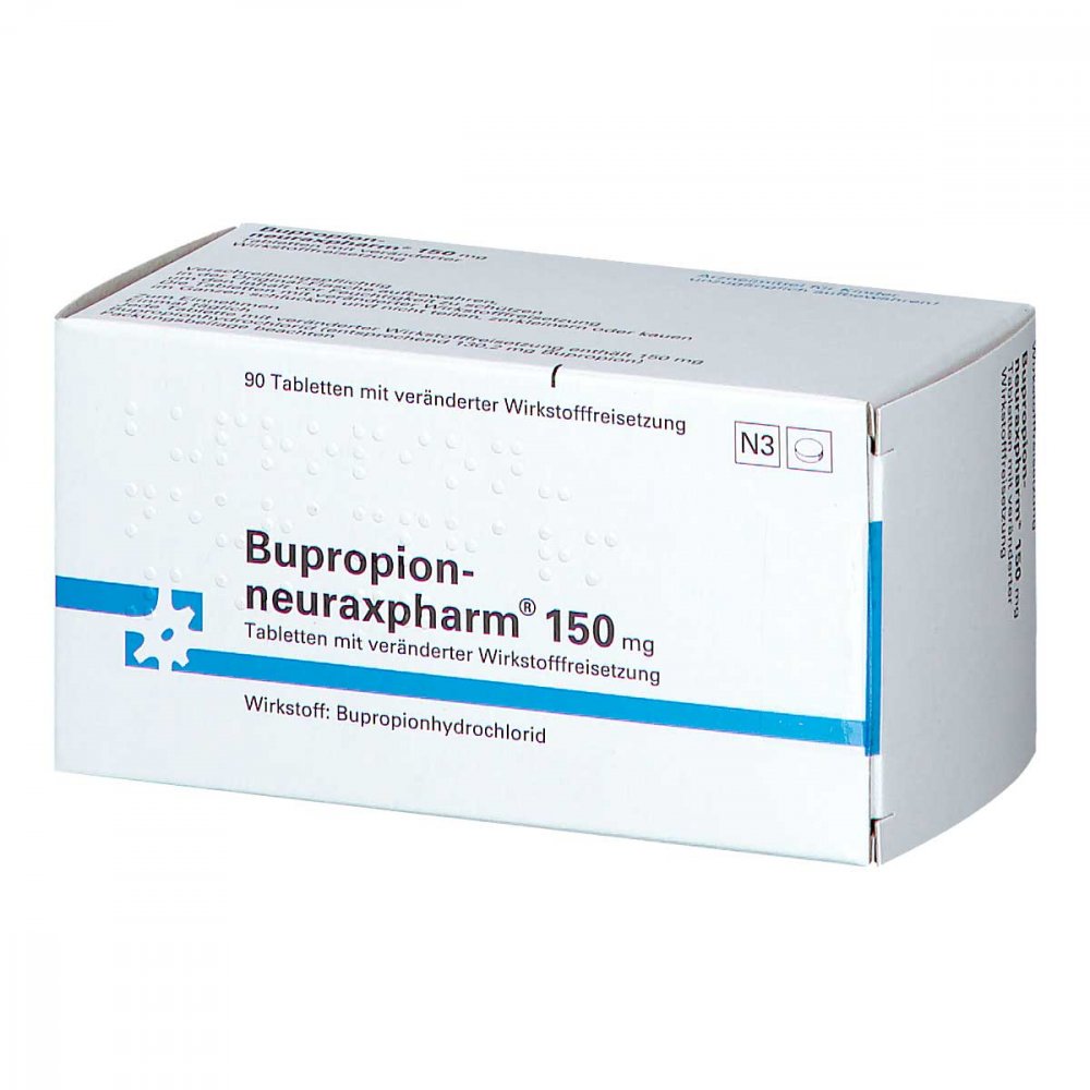 Bupropion-Neuraxpharm 150 Mg Tab.Verä.Wfrs. (90 stk)