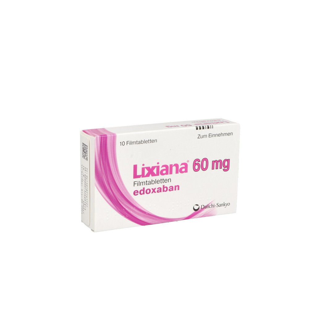 Das Produktfoto zeigt Lixiana 60 Mg Filmtabletten (10 stk) PZN 10714172
