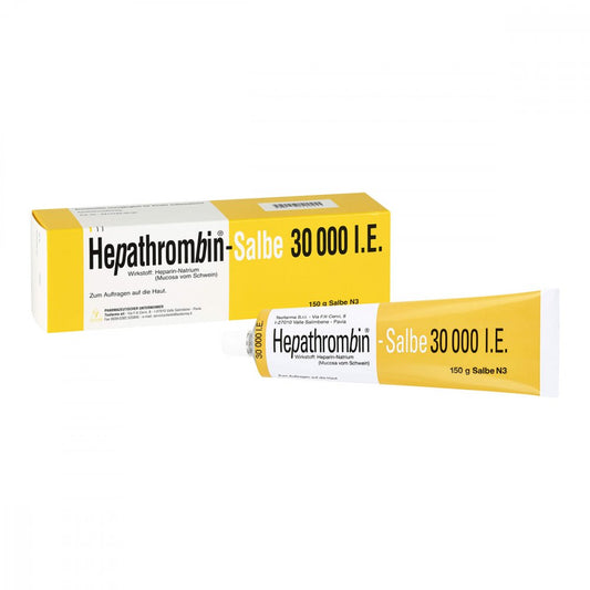 Das Produktfoto zeigt Hepathrombin Salbe 30.000 (150 g) PZN 10730277