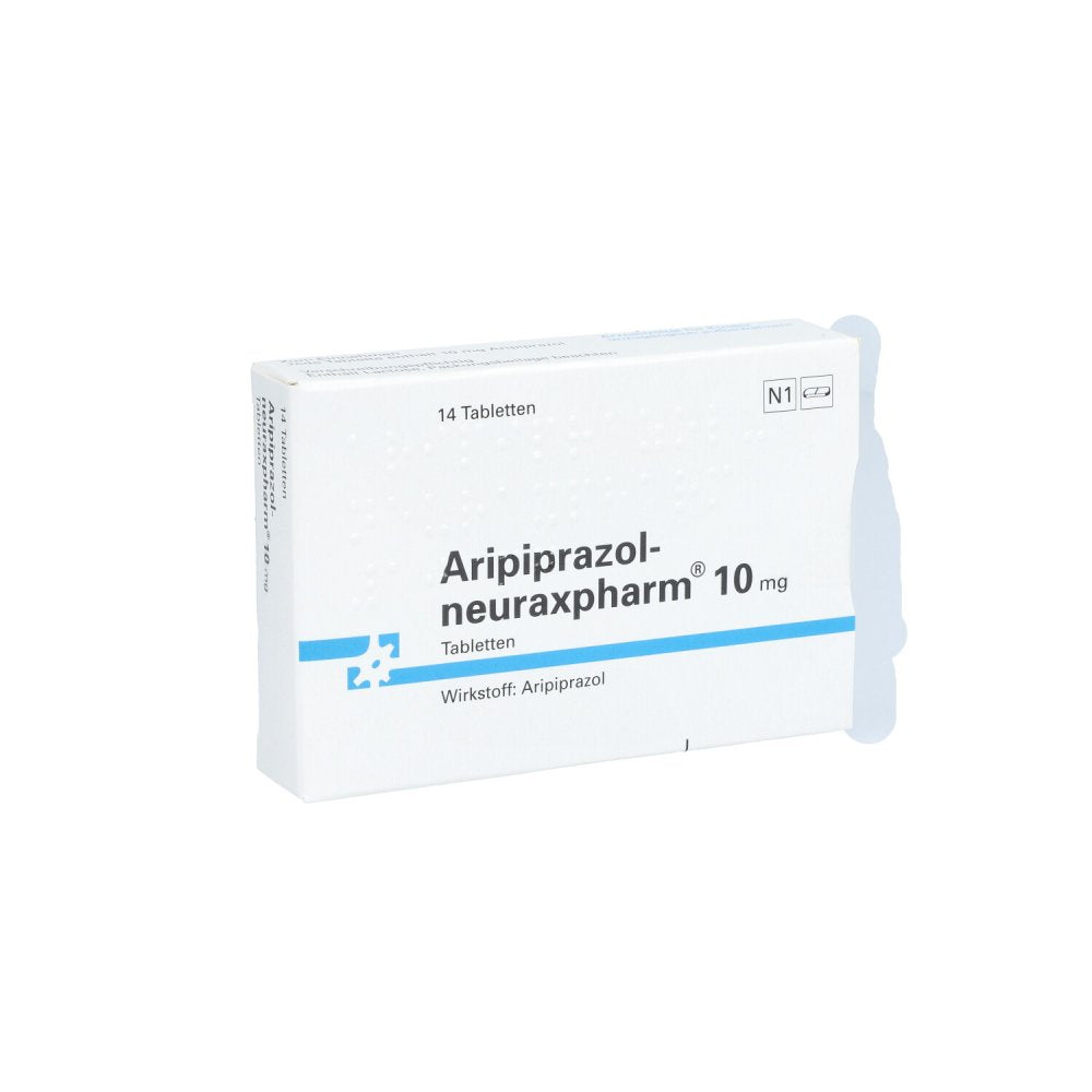 Das Produktfoto zeigt Aripiprazol-Neuraxpharm 10 Mg Tabletten (14 stk) PZN 10736245