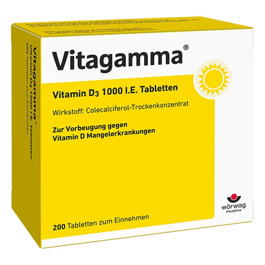 Vitagamma Vitamin D3 1.000 I.E. Tabletten (200 stk)