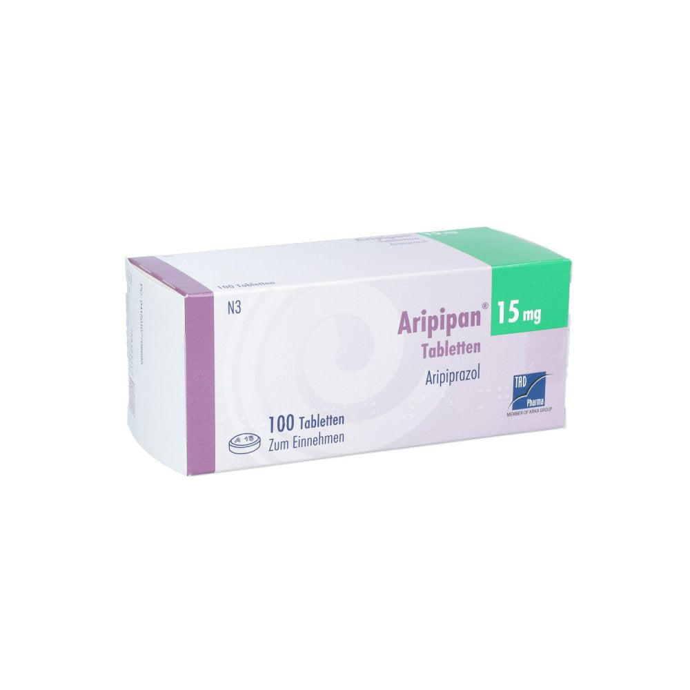 Das Produktfoto zeigt Aripipan 15 Mg Tabletten (100 stk) PZN 10770868