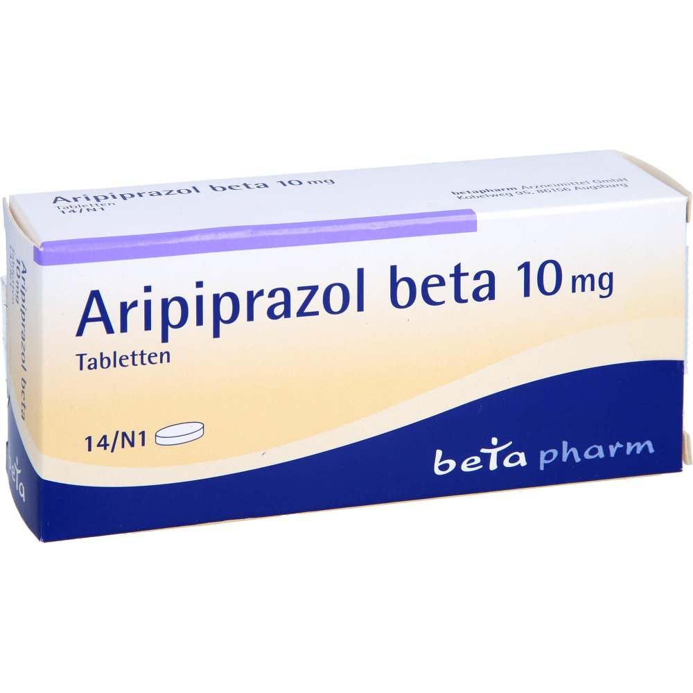 Das Produktfoto zeigt Aripiprazol Beta 10 Mg Tabletten (14 stk) PZN 10784379