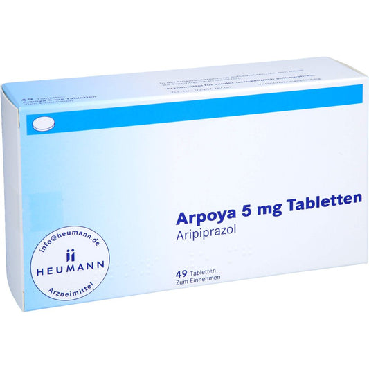 Das Produktfoto zeigt Arpoya 5 Mg Tabletten (49 stk) PZN 10785338