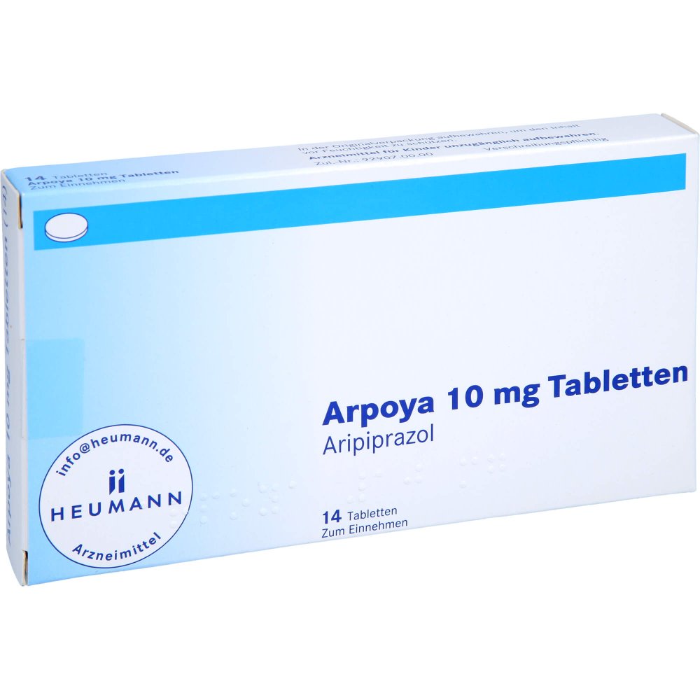 Das Produktfoto zeigt Arpoya 10 Mg Tabletten (14 stk) PZN 10785350