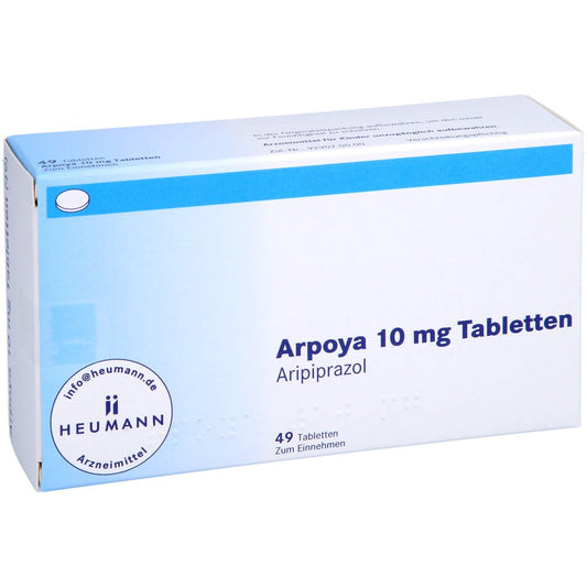 Das Produktfoto zeigt Arpoya 10 Mg Tabletten (49 stk) PZN 10785367