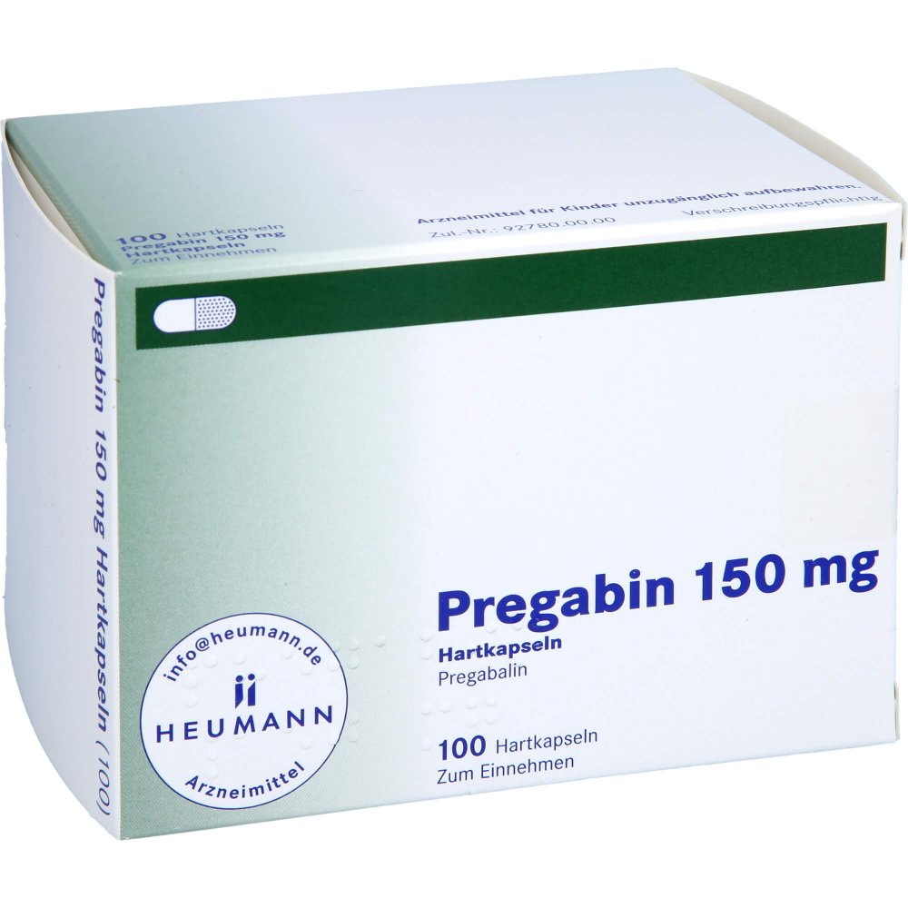 Das Produktfoto zeigt Pregabin 150 Mg Hartkapseln (100 stk) PZN 10785835