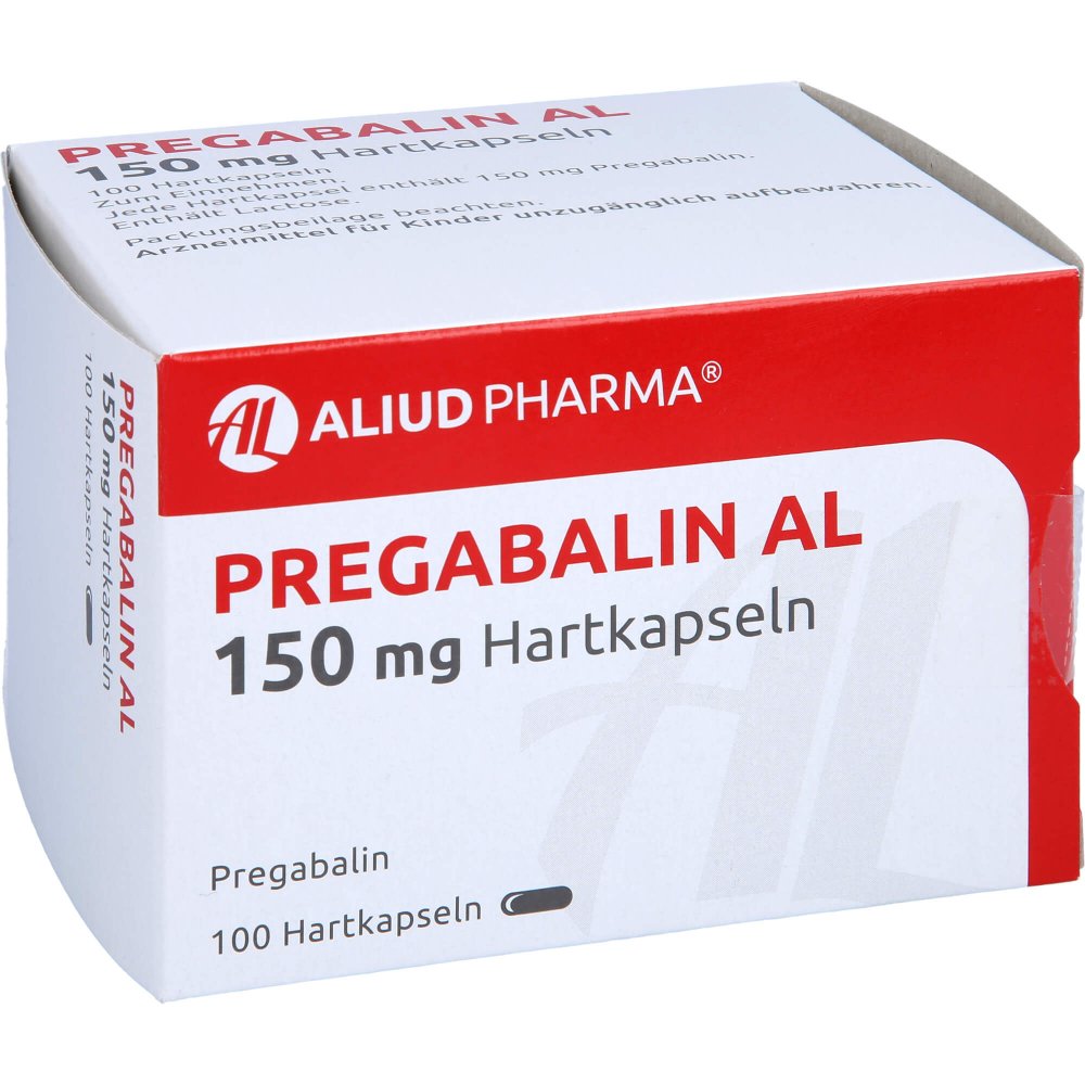 Das Produktfoto zeigt Pregabalin Al 150 Mg Hartkapseln (100 stk) PZN 10791824
