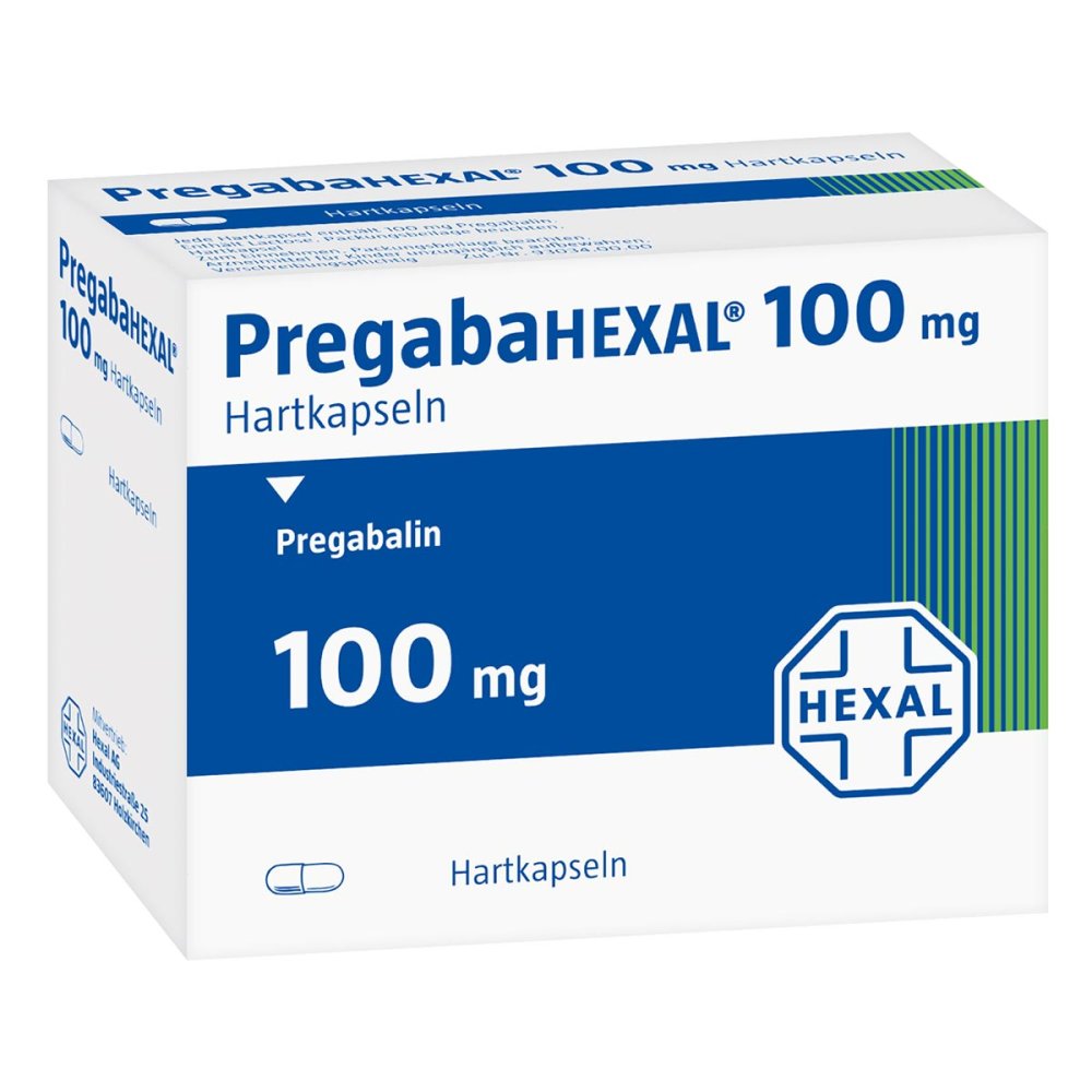 Das Produktfoto zeigt Pregabahexal 100 Mg Hartkapseln (21 stk) PZN 10793645