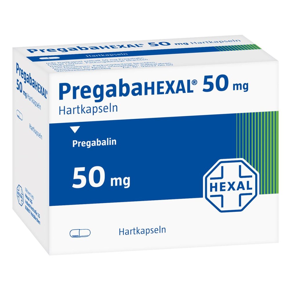Das Produktfoto zeigt Pregabahexal 50 Mg Hartkapseln (21 stk) PZN 10793786