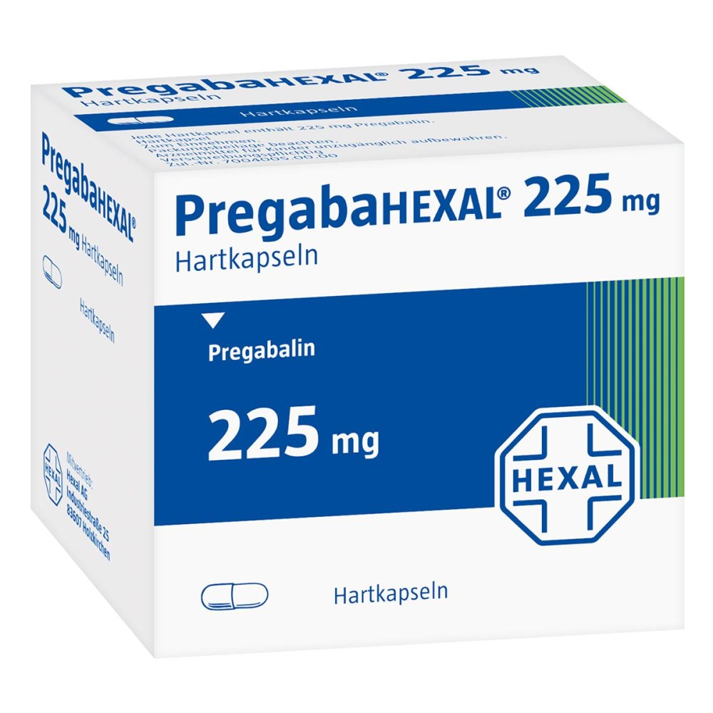 Das Produktfoto zeigt Pregabahexal 225 Mg Hartkapseln (100 stk) PZN 10793875
