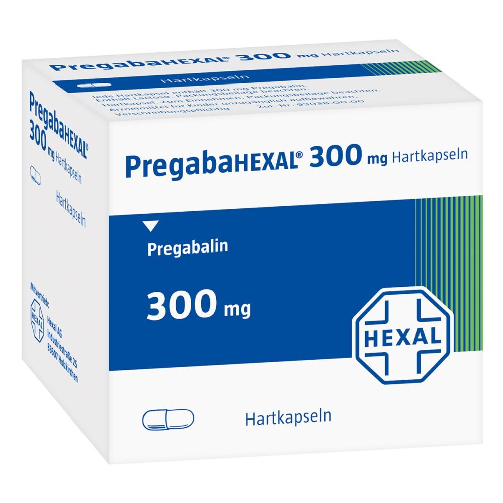 Das Produktfoto zeigt Pregabahexal 300 Mg Hartkapseln (100 stk) PZN 10793898